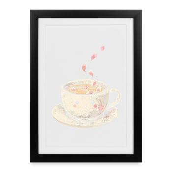 Cherry Blossom Sakura Cherry Blossom - Framed poster (27 × 37 cm) - black - Front