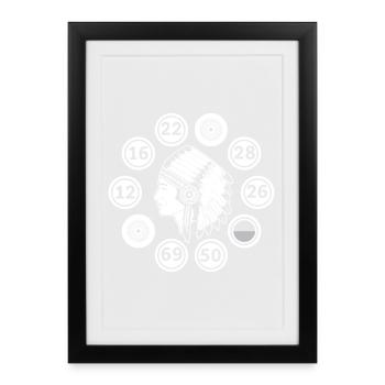 Bingo Player Indians Bingo - Framed poster (27 × 37 cm) - black - Front
