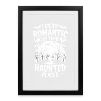 Horror Sayings Romantic Funny Horror Gift - Framed poster (27 × 37 cm) - black - Front