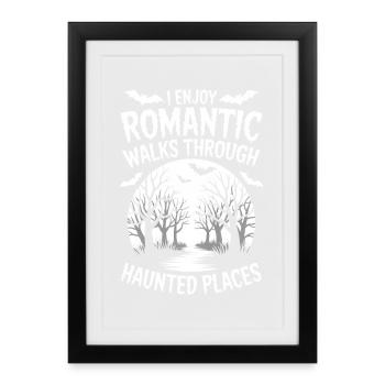 Horror Sayings Romantic Funny Horror Gift - Framed poster (27 × 37 cm) - black - Front