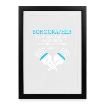 ultrason - Affiche encadrée (27 × 37 cm) - noir - Devant