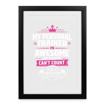 Gym, Fitness - Framed poster (27 × 37 cm) - black - Front