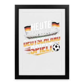Germany Matchday Soccer Fan Soccer - Framed poster (27 × 37 cm) - black - Front