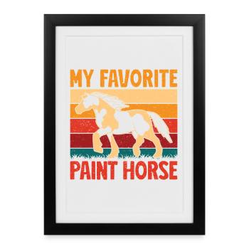 Cavalier amateur Cheval Cheval anglais Cheval - Affiche encadrée (27 × 37 cm) - noir - Devant