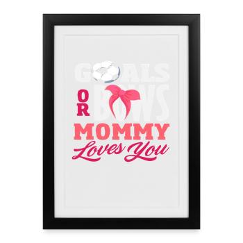 Des portes ou boucles que Maman t’aime révèlent - Affiche encadrée (27 × 37 cm) - noir - Devant