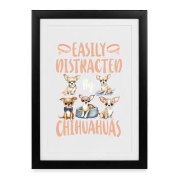 Chihuahua Chihuahueño facilement - Affiche encadrée (27 × 37 cm) - noir - Devant