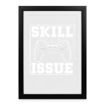 Gaming Gamer Video Games Controllers Gaming Gamers - Framed poster (27 × 37 cm) - black - Front