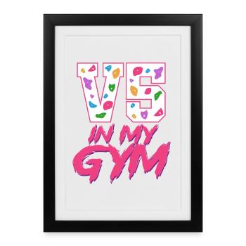 Indoor Climbing Indoor Climbing - Framed poster (27 × 37 cm) - black - Front