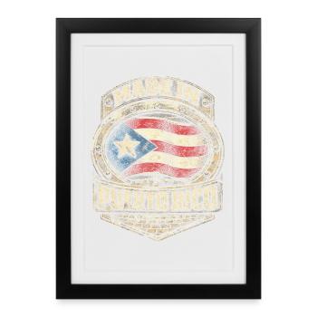 Made In Puerto Rico Boricua - Framed poster (27 × 37 cm) - black - Front