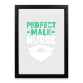 Don infirmier de l’hôpital des infirmières - Affiche encadrée (27 × 37 cm) - noir - Devant