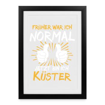 Küster Spruch - Framed poster (27 × 37 cm) - black - Front