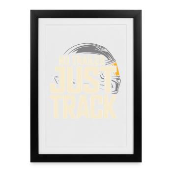 Track Day Brake Dust Hpde Track Car Autocross - Framed poster (27 × 37 cm) - black - Front