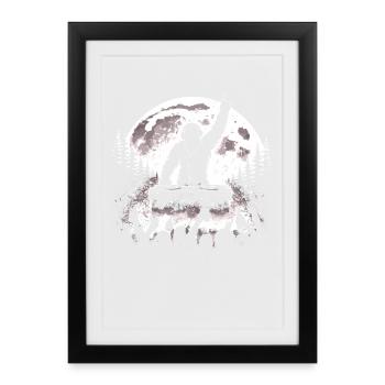 Bigfoot DJ - Affiche encadrée (27 × 37 cm) - noir - Devant