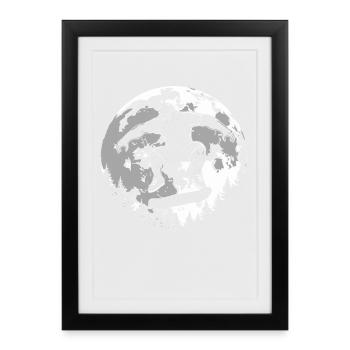 Patineur Bigfoot - Affiche encadrée (27 × 37 cm) - noir - Devant