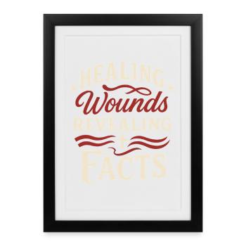 Forensic Nurse Practitioner Healing Wounds Coroner - Framed poster (27 × 37 cm) - black - Front