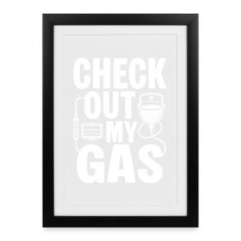 Anesthesiologist Check Out Anesthesia - Framed poster (27 × 37 cm) - black - Front