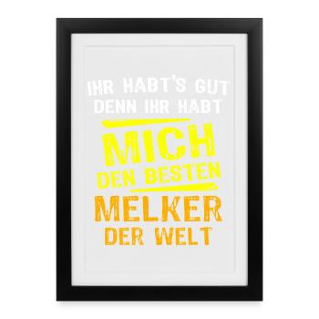 Don Melker - Affiche encadrée (27 × 37 cm) - noir - Devant