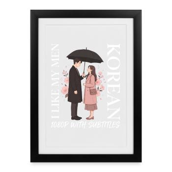 K-Drama Merchandise Korean K-Pop Drama - Framed poster (27 × 37 cm) - black - Front