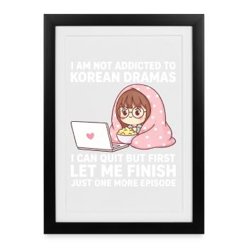 K-Drama Merchandise Korean K-Pop Drama - Framed poster (27 × 37 cm) - black - Front