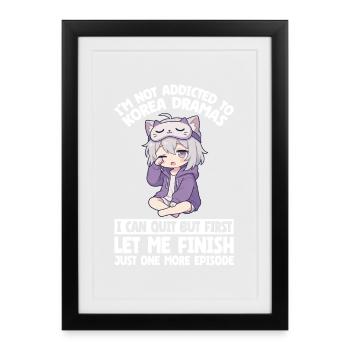 K-Drama Produits dérivés Coréens K-Pop Drame - Affiche encadrée (27 × 37 cm) - noir - Devant