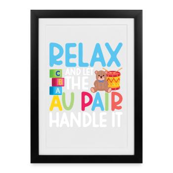 Au Pair Must Haves Babysitter Appreciation Nanny - Framed poster (27 × 37 cm) - black - Front