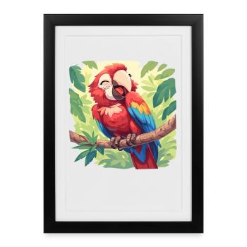 Macaw's Era - Framed poster (27 × 37 cm) - black - Front
