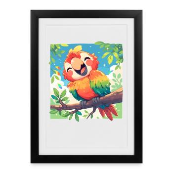 Macaw's Era - Framed poster (27 × 37 cm) - black - Front