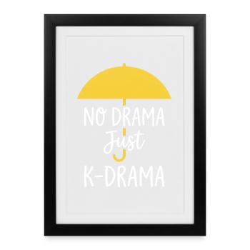 Drame coréen K-Drama Lover Kdrama - Affiche encadrée (27 × 37 cm) - noir - Devant