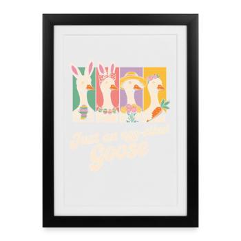Juste un œuf cité aux panneaux d’oie - Affiche encadrée (27 × 37 cm) - noir - Devant