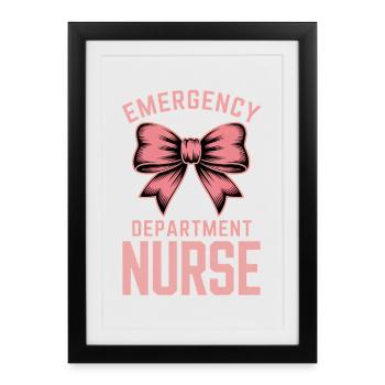 Cadeau des proverbes des urgences pour les aidants - Affiche encadrée (27 × 37 cm) - noir - Devant