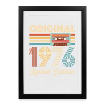 50th Birthday 50 Years 1976 Birthday Gift - Framed poster (27 × 37 cm) - black - Front