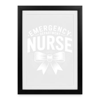 Cadeau des proverbes des urgences pour les aidants - Affiche encadrée (27 × 37 cm) - noir - Devant