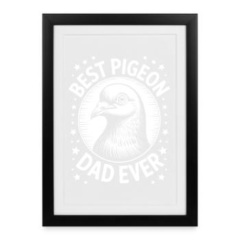 Dove Sayings Doves Funny Dove Gift - Framed poster (27 × 37 cm) - black - Front
