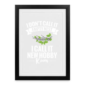  Empty Nest Mom of High School Grad Empty Nester - Framed poster (27 × 37 cm) - black - Front