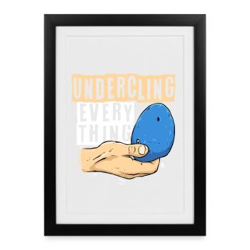 Escalade en salle Escalade en intérieur - Affiche encadrée (27 × 37 cm) - noir - Devant