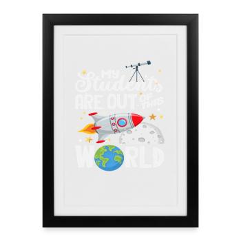 Mes élèves sont hors du commun - Affiche encadrée (27 × 37 cm) - noir - Devant