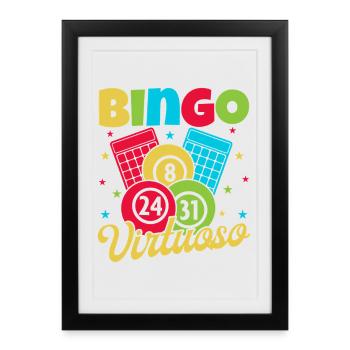 Bingo Virtuose Bingo - Affiche encadrée (27 × 37 cm) - noir - Devant
