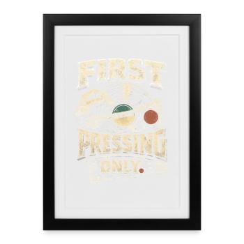 Disques vinyles de collection Vinyl : premier pressage uniquement - Affiche encadrée (27 × 37 cm) - noir - Devant