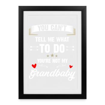T-shirt slogan Petit-bébé Sass - Affiche encadrée (27 × 37 cm) - noir - Devant
