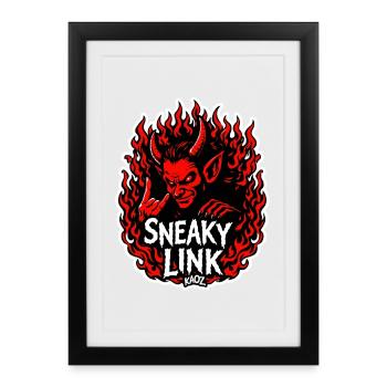 Infernal Sneaky Link - Framed poster (27 × 37 cm) - black - Front
