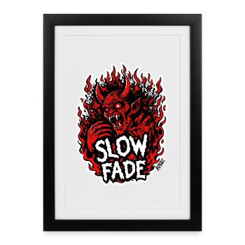 Slow Fade Demon Flame - Framed poster (27 × 37 cm) - black - Front