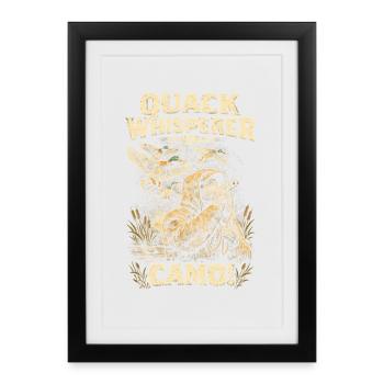 Duck Hunting Quack Whisperer - Framed poster (27 × 37 cm) - black - Front