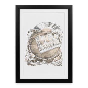Vinyl Collectors Record Collectors Vinyl Records VG+ - Framed poster (27 × 37 cm) - black - Front