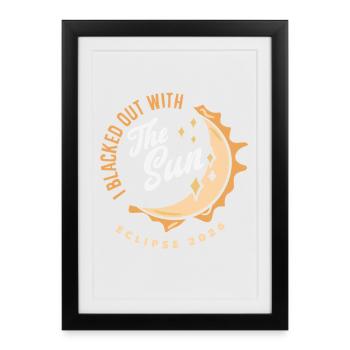 Solar eclipse 2026, August 12 - Framed poster (27 × 37 cm) - black - Front