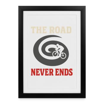 Century Ride 100-mile ride Cyclist Century - Framed poster (27 × 37 cm) - black - Front