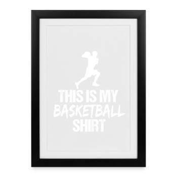 2_Basketball - Framed poster (27 × 37 cm) - black - Front