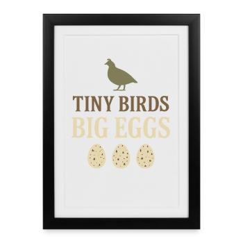 Quail Keeper Quail Farmer Backyard Quail - Framed poster (27 × 37 cm) - black - Front