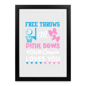 Cousin Love Hoop et Arcs - Affiche encadrée (27 × 37 cm) - noir - Devant
