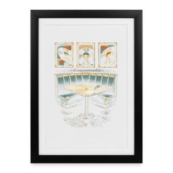 Disques vinyles de collection Vinyl Vinyl Collections - Affiche encadrée (27 × 37 cm) - noir - Devant