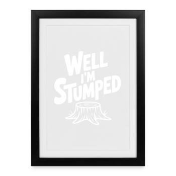 Eh bien, je suis perdu - Affiche encadrée (27 × 37 cm) - noir - Devant